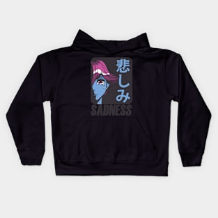 SAD Anime Girl Kids Hoodie